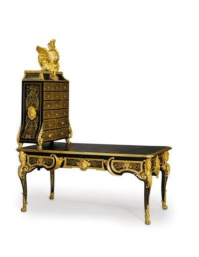 ルイ15世支局のプラットとカートニエ、1725-50 作： Andre Charles Boulle