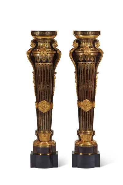 ルイ14世の台座のペア、1700-15 作： Andre Charles Boulle