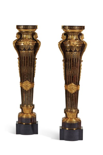 ルイ14世の台座のペア、1700-15 作： Andre Charles Boulle