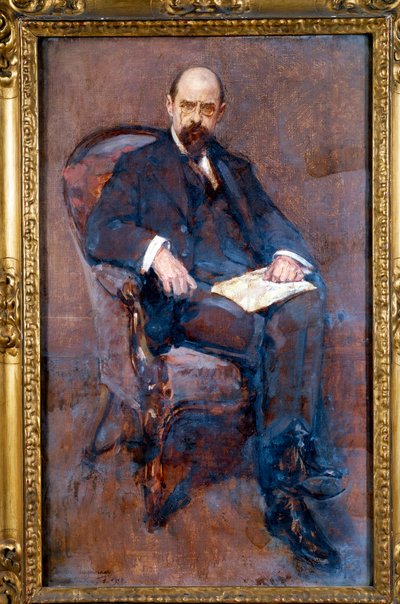 エミール・ヴァンデルヴェルデ（1866-1938）の肖像 ベルギーの政治家、社会主義者 アンドレ・クルイゼナール（1872-1939）のエスキース代官 1915年 日0.88x0.53 m パリ・オルセー美術館（Musee d