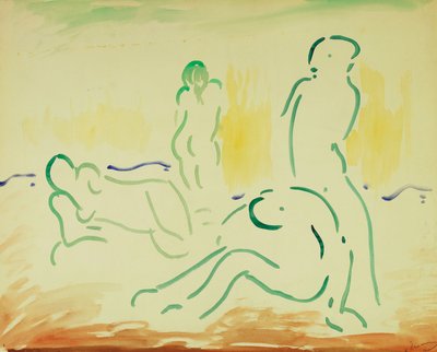 海水浴客 作： Andre Derain