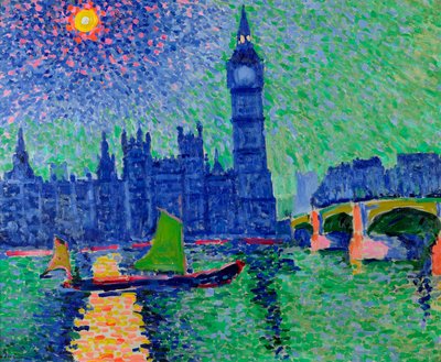 ビッグ・ベン、ロンドン、1906-7年頃（キャンバスに油彩） 作： Andre Derain