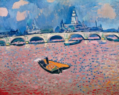 テムズ川にかかる橋 作： Andre Derain