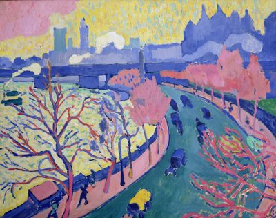 チャリング・クロス橋 1906年頃 油彩・キャンバス 作： Andre Derain