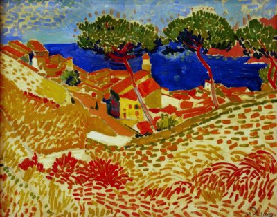 海辺の村、コリウール 作： アンドレ・ドラン