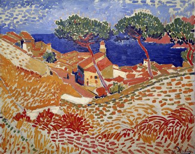 コリウール、村と海 作： Andre Derain