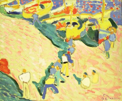 コリウールの漁師たち 作： Andre Derain