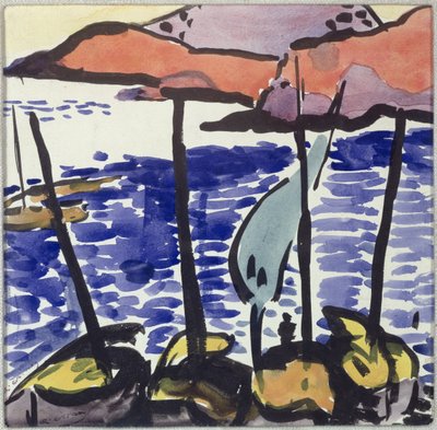 コリウールの漁船 作： Andre Derain