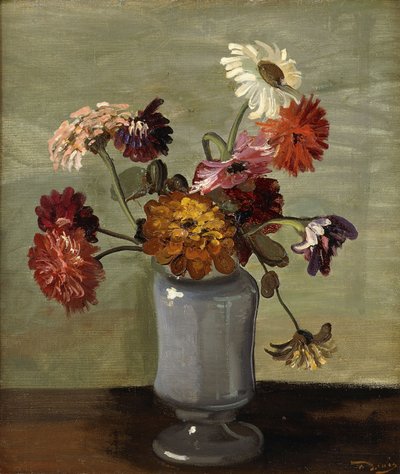 花瓶の花（油彩・キャンバス） 作： Andre Derain
