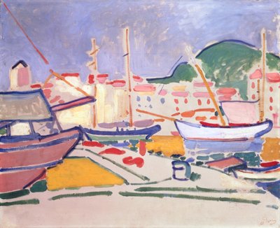港、1905年頃（キャンバスに油彩） 作： Andre Derain
