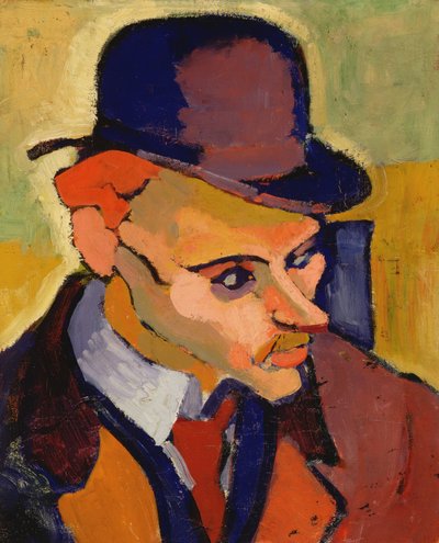 男の頭部（M・ギルバートの肖像）1907年（油彩・キャンバス） 作： Andre Derain