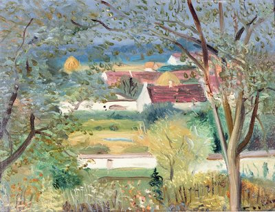 ポネルメール・アン・モントワの庭、1940-45年頃、油彩・カンヴァス 作： Andre Derain