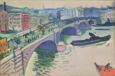 ロンドン橋、1906年頃（キャンバスに油彩） 作： Andre Derain