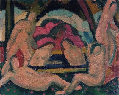 裸の海水浴客（キャンバスに油彩） 作： Andre Derain