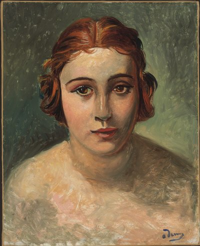 若い女性の肖像（油彩・キャンバス） 作： Andre Derain