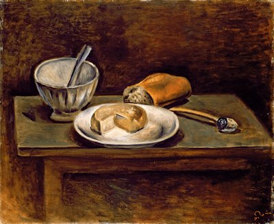 静物 1925年頃（油彩、パネル） 作： Andre Derain