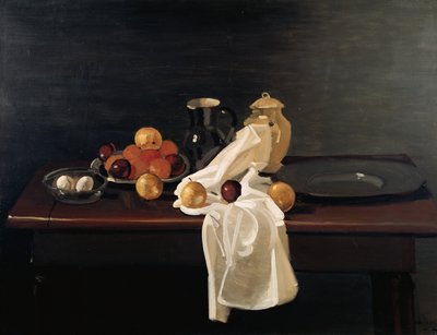 オレンジのある静物 作： Andre Derain