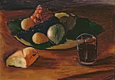 ワイングラスのある静物 1932年頃 油彩・カンヴァス 作： Andre Derain