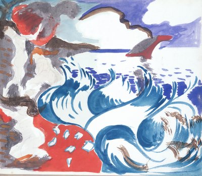 湾 1904年頃 （水彩、紙） 作： Andre Derain