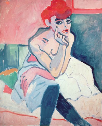 踊り子 1910年頃 油彩・キャンバス 作： Andre Derain