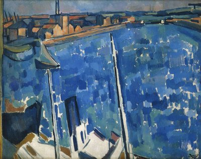 港；ル・アーヴル、1906-7年頃（キャンバスに油彩） 作： アンドレ・ドラン