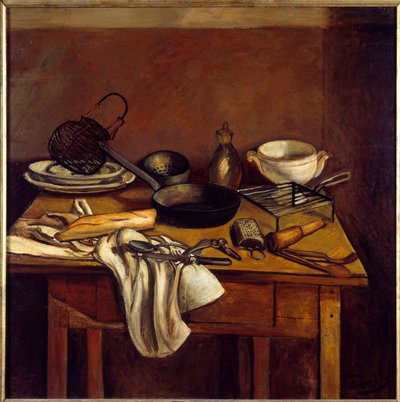 台所の食卓 1922年頃 油彩・カンヴァス 作： Andre Derain