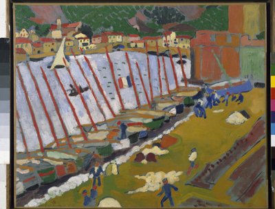 コリウールの港（油彩・キャンバス 作： Andre Derain