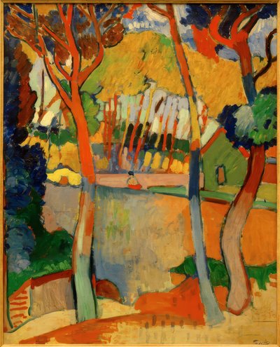 3本の木、レスタク 作： Andre Derain