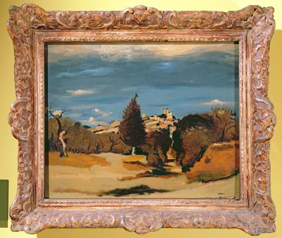 樹木と村 1932年頃（油彩・キャンバス） 作： Andre Derain