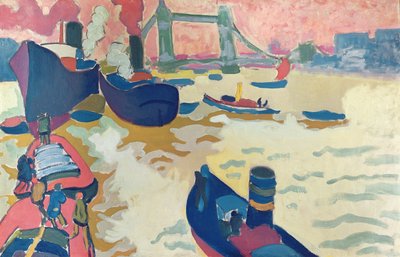 タグボート、あるいはテムズ川のボート 作： Andre Derain