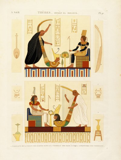 Thebes、Byban el Molouk、c.1809-1812 作： Andre Dutertre