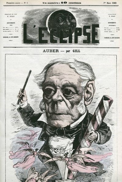 Auber Daniel-Francois-Esprit (1782-1871), フランスの音楽家。3月1日発売のギル社「L