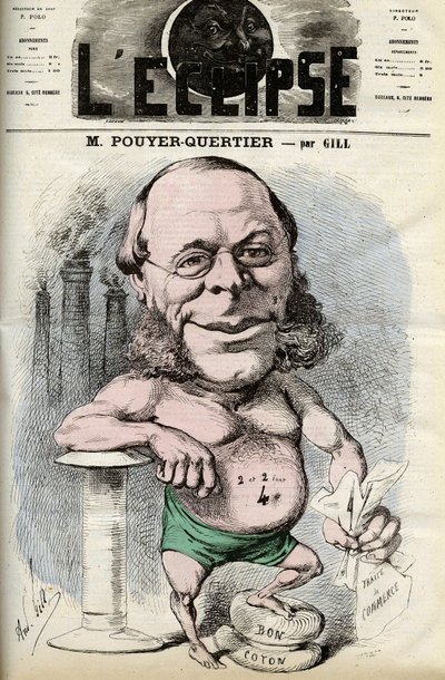 Auguste Pouyer-Quertier (Pouyer Quertier) (1820 - 1891).Andre Gillによる「L