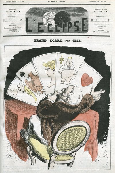 大きく広がる！？アドルフ・ティエール大統領(1797-1877)の政府についての漫画。4月20日付ジルの「L