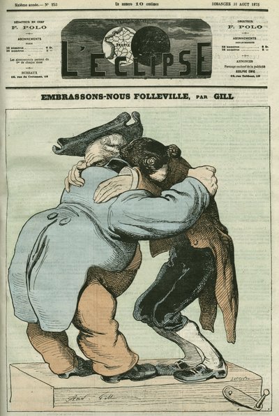ユージン・ラビッシュ（1815-1888）とオーギュスト・ルフラン（1814-1878）によるボードヴィル、漫画「フォルヴィルにキスを」。8月31日付ジルの「L