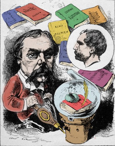 フランスの作家Edmond de Goncourt（1822-1896）を描いた漫画。1876年5月21日「L