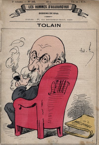 Henri Louis Tolain (1828-1897) フランスの政治家を描いた漫画（「今日の人」より） 1880年頃 Henri Demare（1846-1888）作 作： Andre Gill
