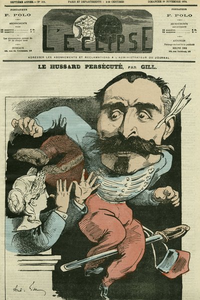 漫画「フッサールが迫害する（マリアンヌが鼻をやって）Monsieur de Saint-Genest（サン・ジェネスト）」。ギルの「L