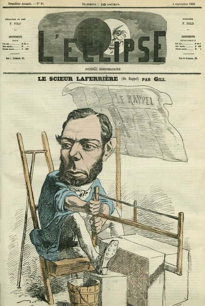 Edouard Lafferiere (1841-1901), フランスの行政官・政治家。9月4日付ジルの「L