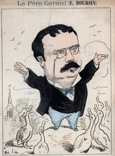 Elphege Boursin (1836-1891) ジャーナリスト、政治エッセイスト、文学者、歴史家 - Andre Gillによるパリの「Les Hommes d