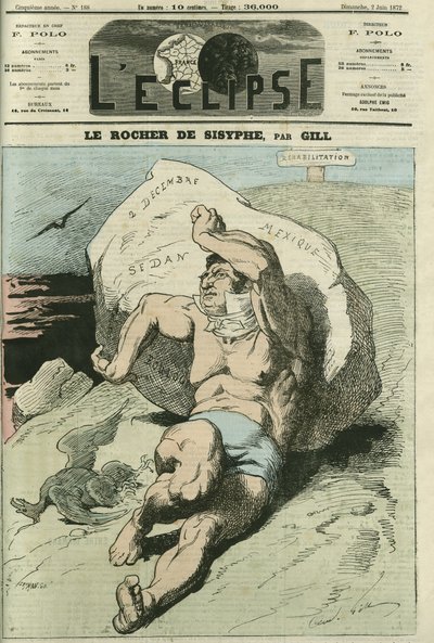 Eugene Rouher (1814-1884), フランスの政治家。6月2日付ジルの「L