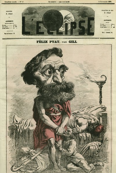 フェリックス・ピャット（1810-1889）は、フランスの弁護士、文学者、政治家。11月14日付ジルの「L