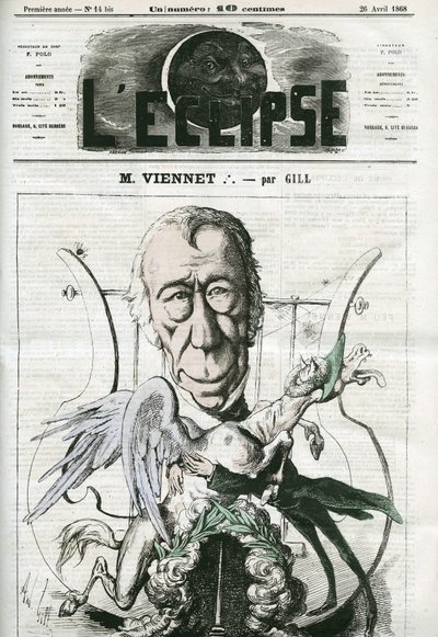 Jean-Pons-Guillaume Viennet (1777-1868), フランスの詩人、劇作家、政治家。4月26日付ギル社「L