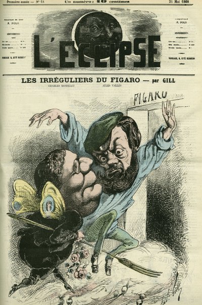 Les irreguliers du Figaro、シャルル・モンスレ（1825-1888）とジュール・ヴァレ（1832-1885）の日記に入りました。5月24日付ジルの「L