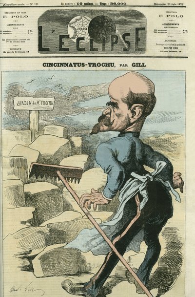 Louis-Jules Trochu (1815-1896), フランスの将軍、政治家。6月23日付ジルの「L