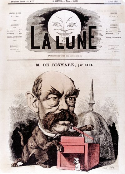 オットーフォンビスマルクドイツの政治家、1867年の保守派の副総督兼総督 作： Andre Gill