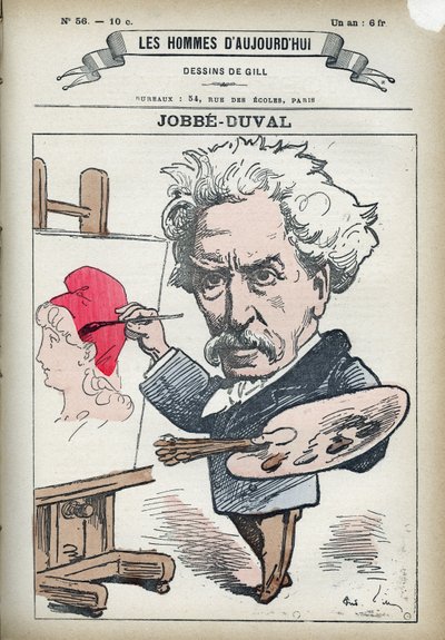 アルマン・フェリックス・マリス・ジョッブ・デュヴァルの肖像 ジョッブ・デュヴァル（1821-1889）は、フランスの画家・政治家。ギルによる漫画、パリ 作： Andre Gill