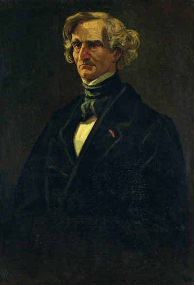 かつてオノレ・ドーミエ（1808-79）によるヘクターベルリオーズ（1803-69）の肖像 作： Andre Gill