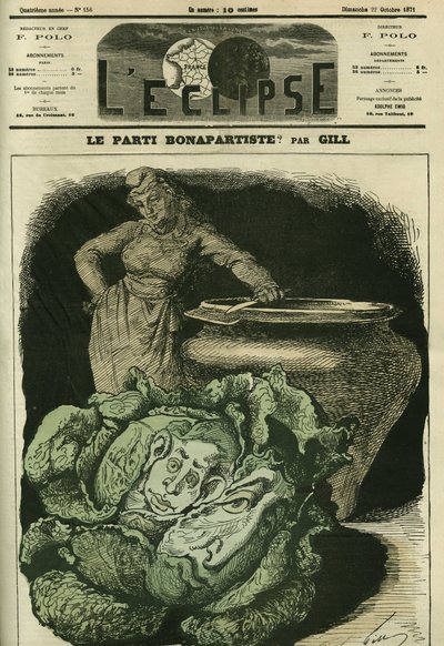 ボナパルティスト党、ルイ・フィリップ・ドルレアン（1838-1894）は、共和国の鍋の前にキャベツで「失敗」した。ギルの「L