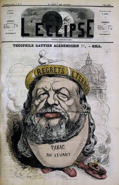 Théophile Gautier - by Gill, in "L